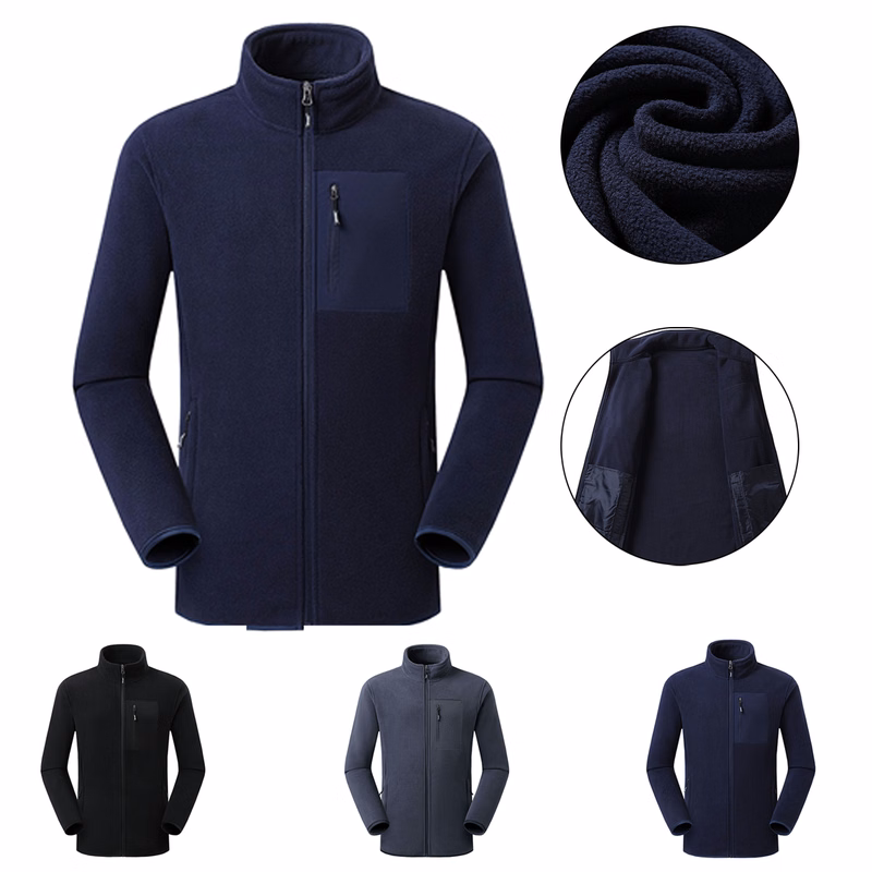 Men's Full Zip Soft Polar Fleece Jacket