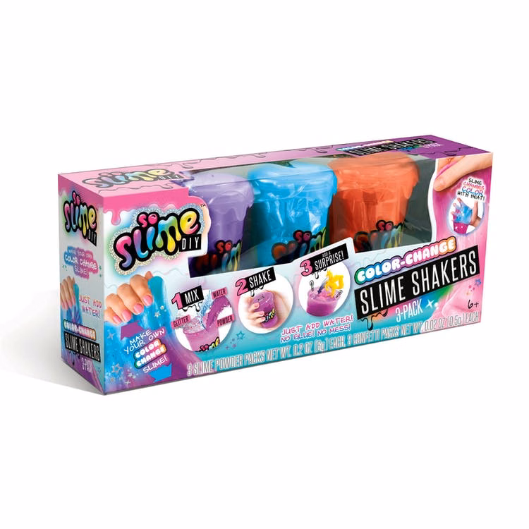 DIY Color Changing Slime Shaker Kits - 3 Pack Assorted