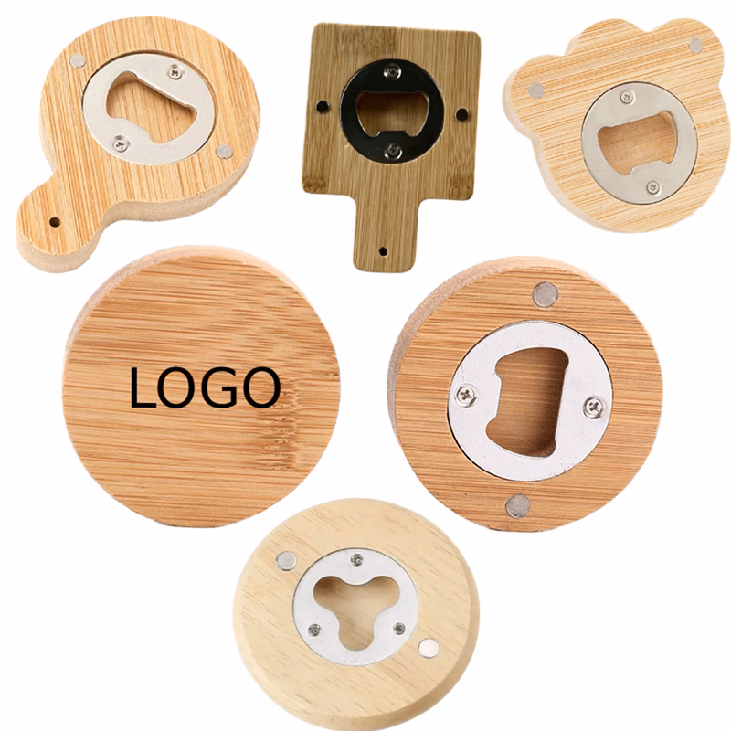 Custom Wooden Fridge Magnet Beer Bottle