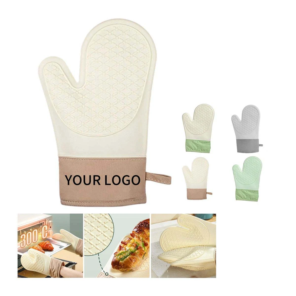 Flexible Silicone Oven Mitts for Home and Professional Use 1