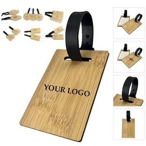 Wood Luggage Tag for Suitcase Label Travel 1