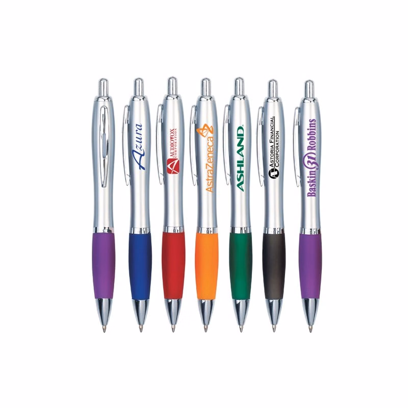 Plastic Ballpoint Pen with Grip