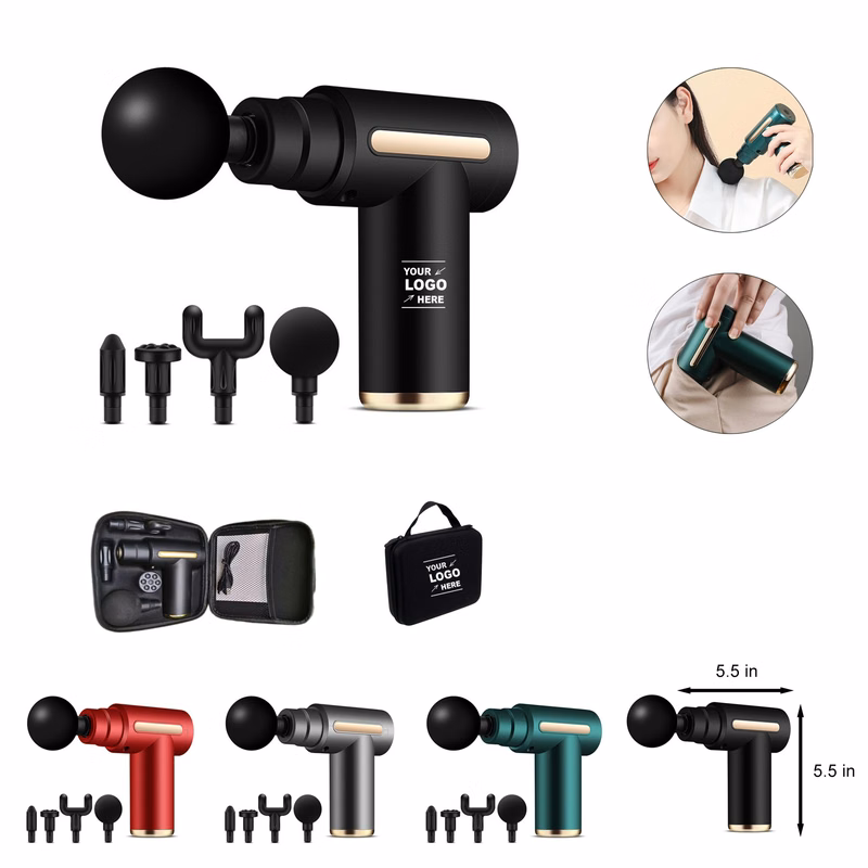 Handheld 6 Speed Mini Muscle Massage Gun With Carry Bag