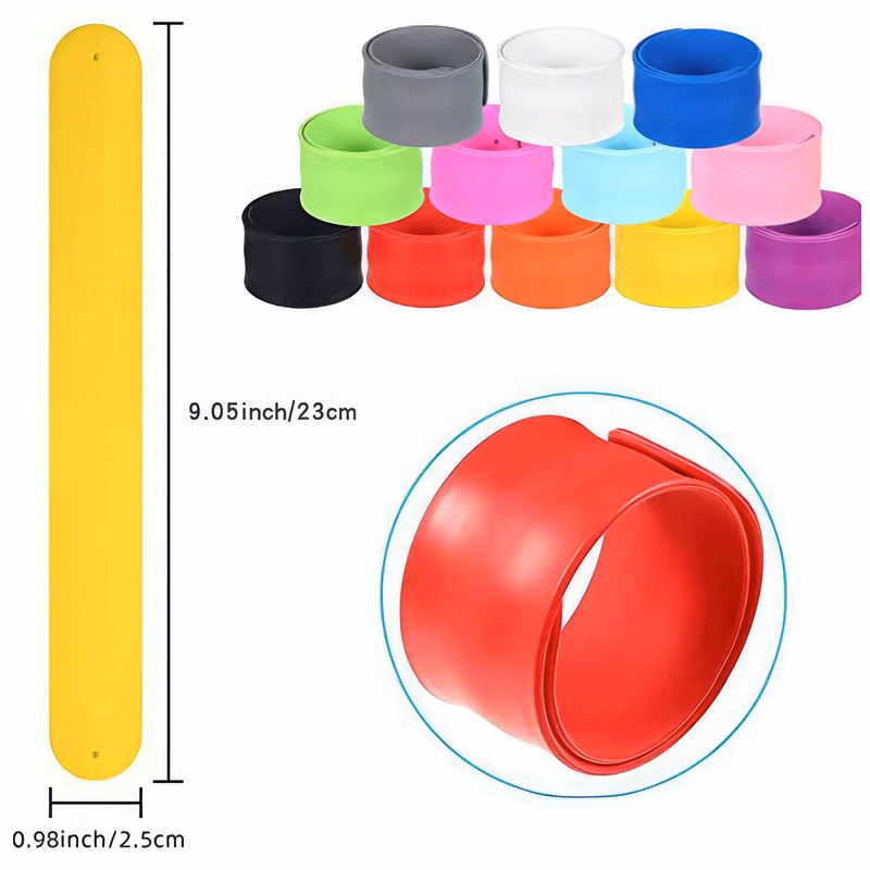Silicone Slap Bracelet Festival Wristband