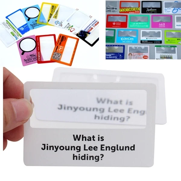 Printed Card Magnifying Glass 1