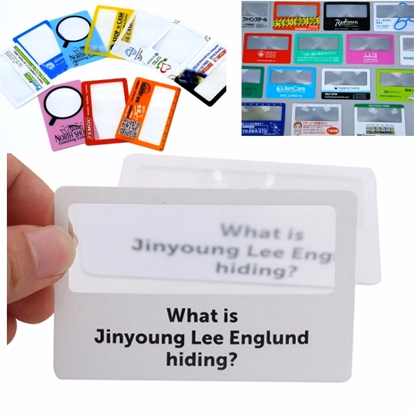Printed Card Magnifying Glass