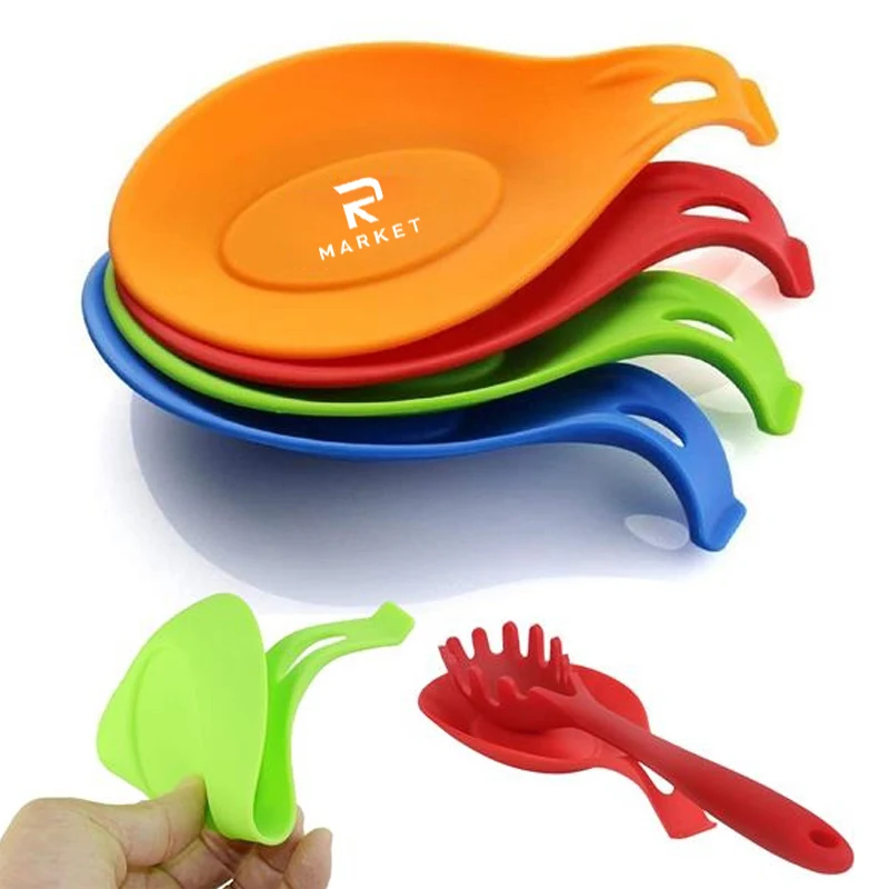 Shaped Silicone Kitchen Spoon Holder Made of food grade silicone 1