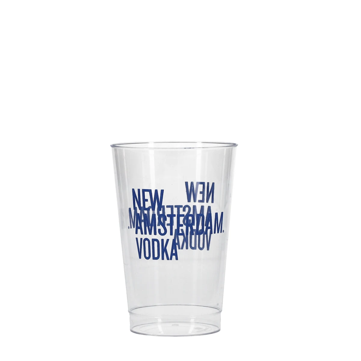 12 oz Hard Plastic Smooth Cup Clear Tradition Print 1