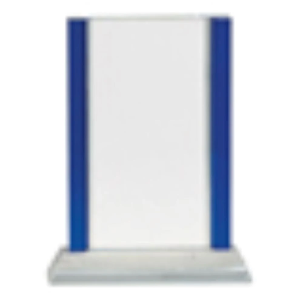Two Tone Edge Crystal Award with Base 1