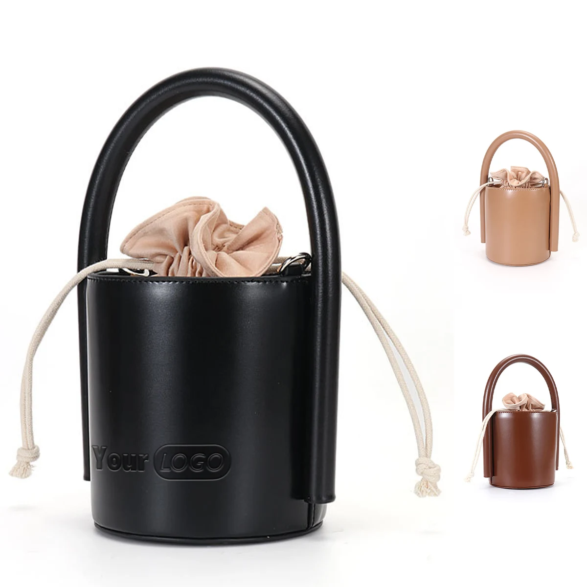 Genuine Leather Cylinder cross-body carry-on bag 1