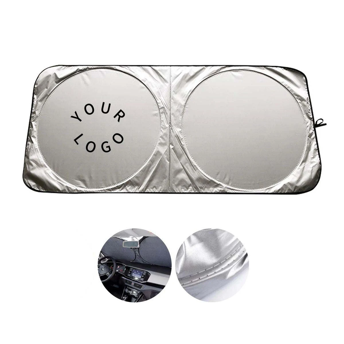 Foldable Car Shade Silver Coated Sun Block 1