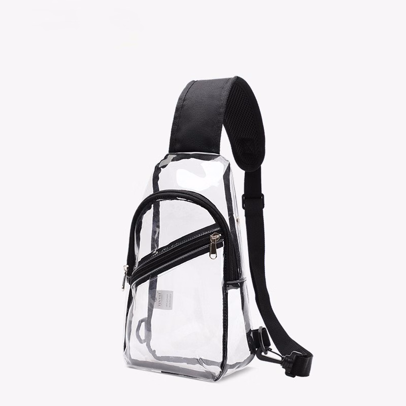 Sling Travel Clear PVC Transparent Cross Body Backpack