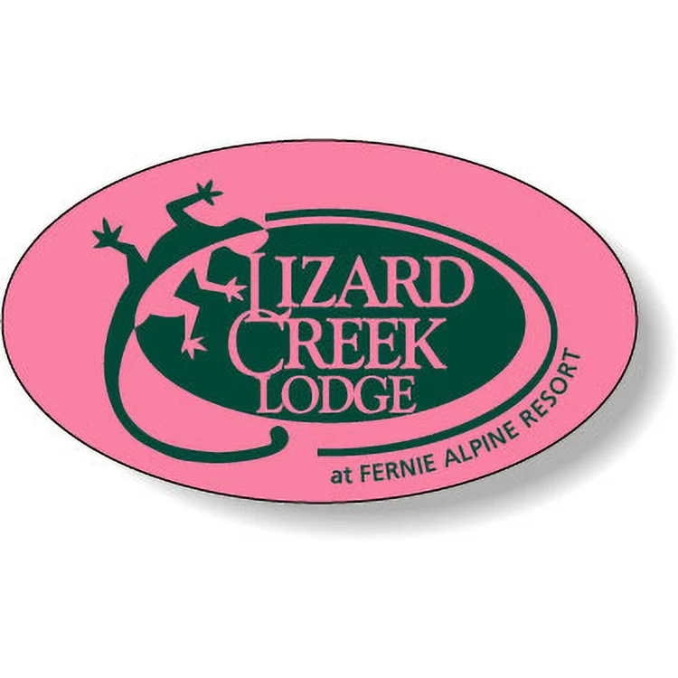 Fluorescent Red Paper Roll Labels Stock Oval (1"x1.75") 1