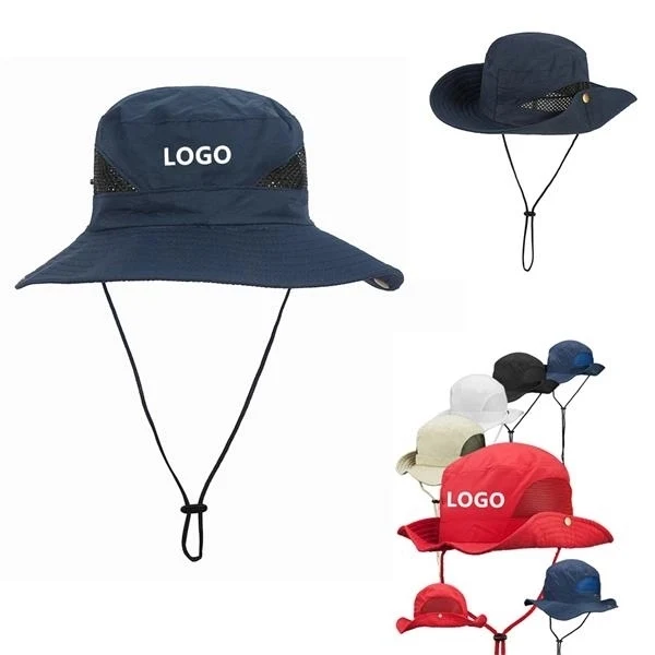 UV Protection Bucket Sun Hats Mesh Wide Brim Sun Hat 1