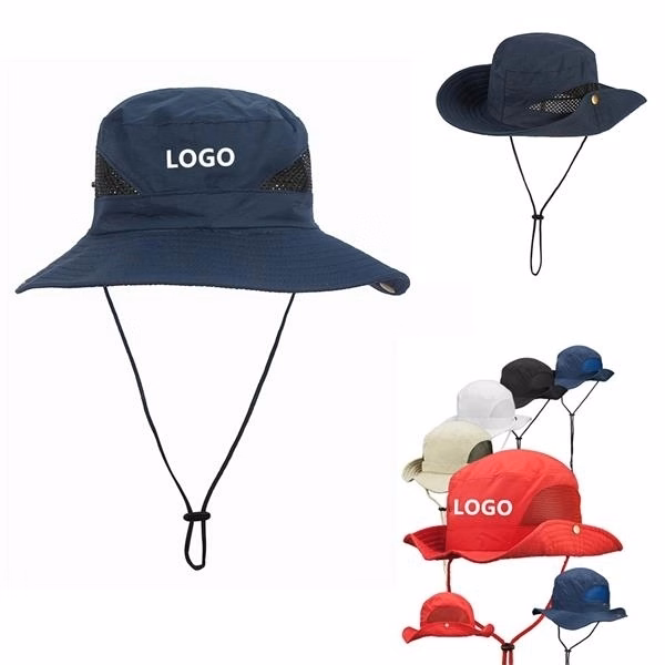 UV Protection Bucket Sun Hats Mesh Wide Brim Sun Hat