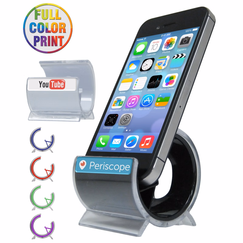 Rounded Cell Phone Stand - Full Color Dome Print Included - NO MINIMUM