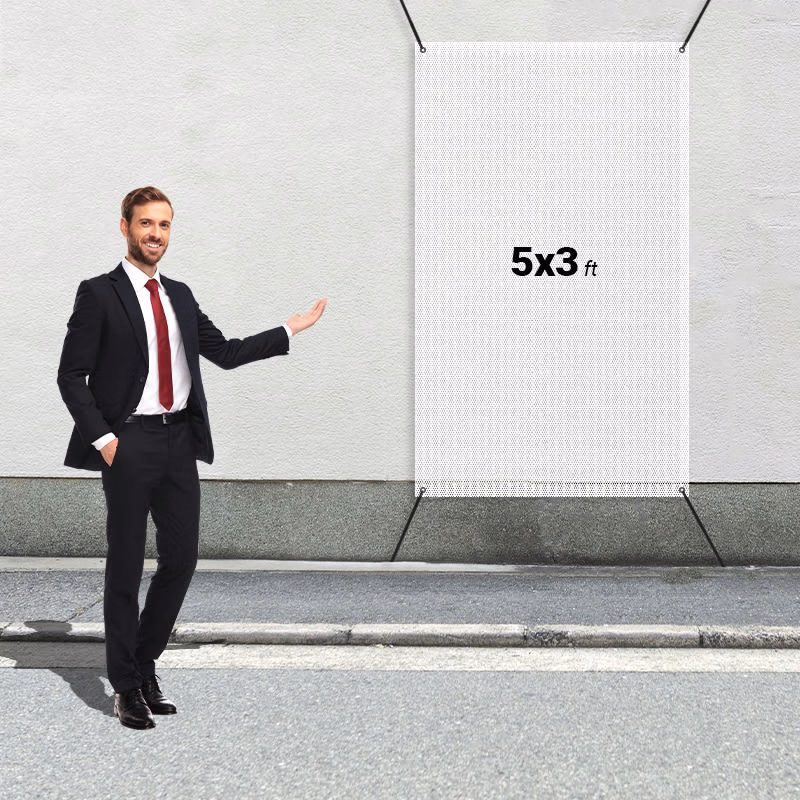 Custom 5' X 3' Mesh Banners