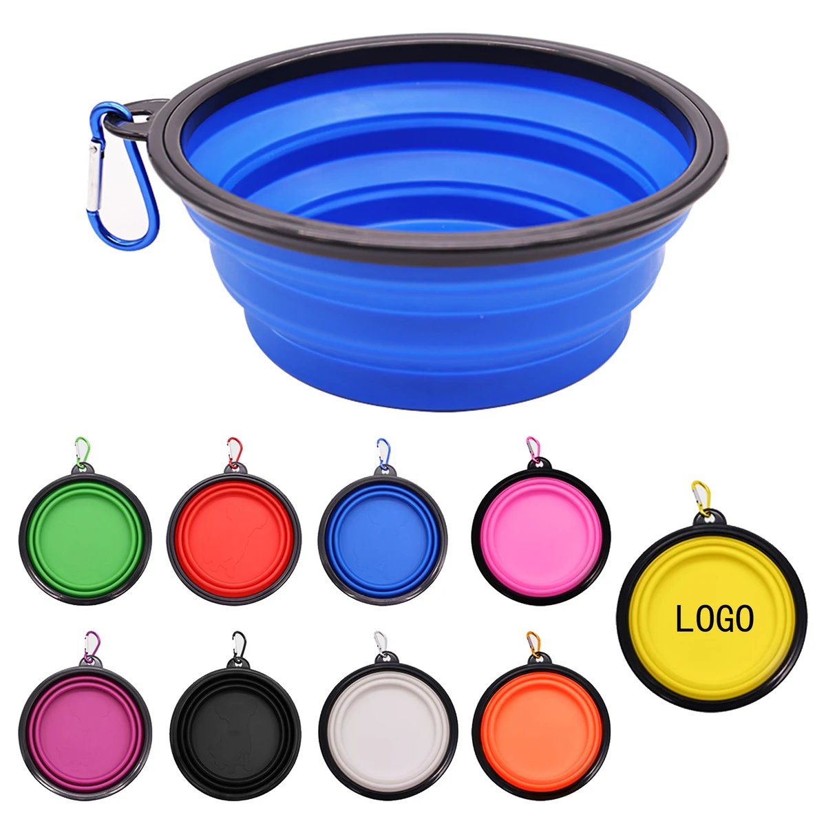 22 Oz Dog Bowl Cat Bowl Pet Bowl Folding Silicone 1