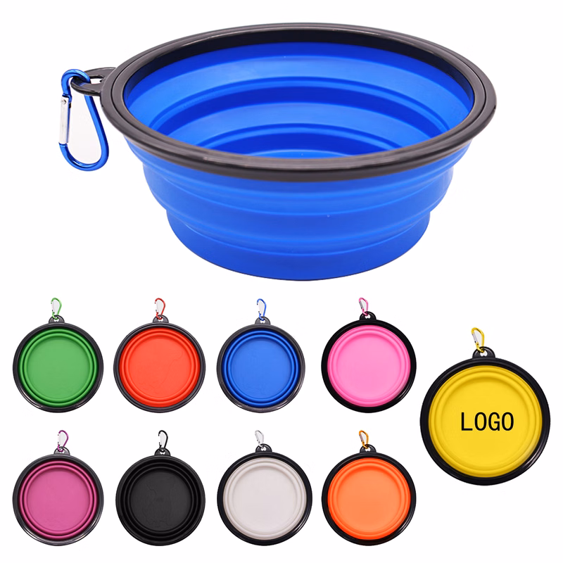 22 Oz Dog Bowl Cat Bowl Pet Bowl Folding Silicone