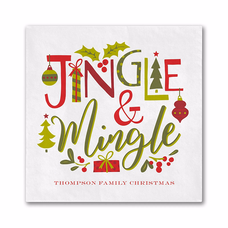 Jingle & Mingle Luncheon Ooh La Color Napkin