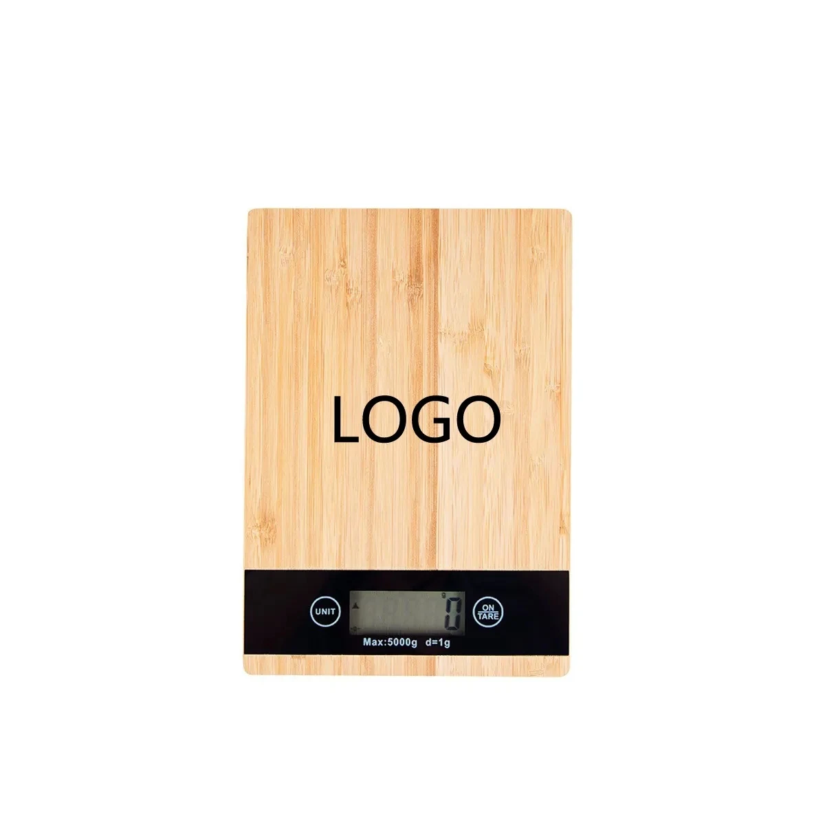 5Kg Rectangle Bamboo Kitchen Scale 1