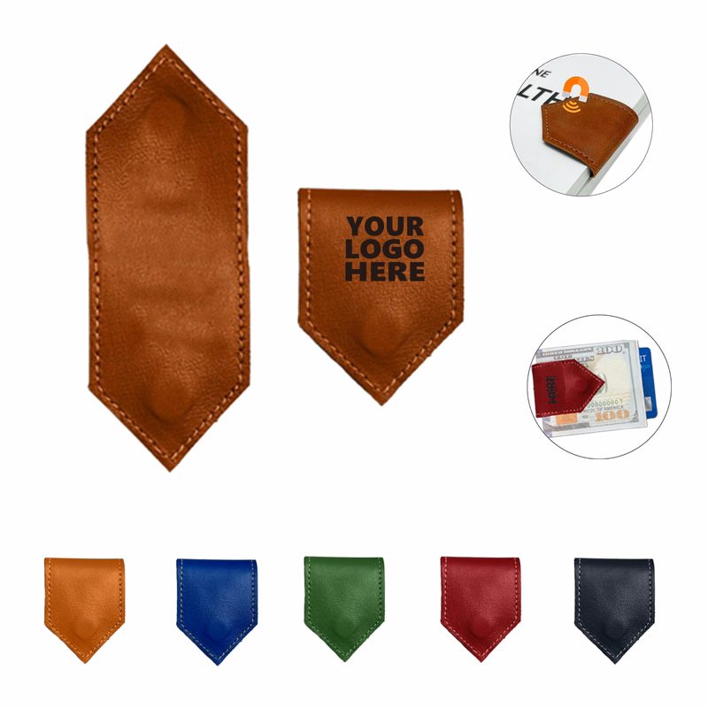 Portable Magnetic Bookmarks with PU Leather Material