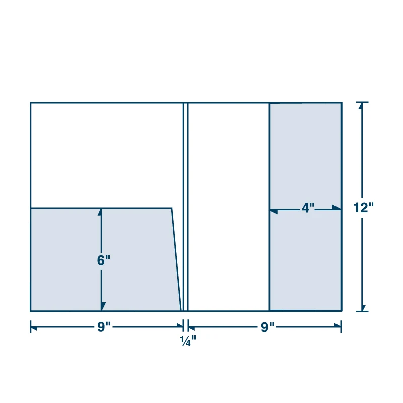 Large Presentation Folder with Tall and Regular Pocket 1