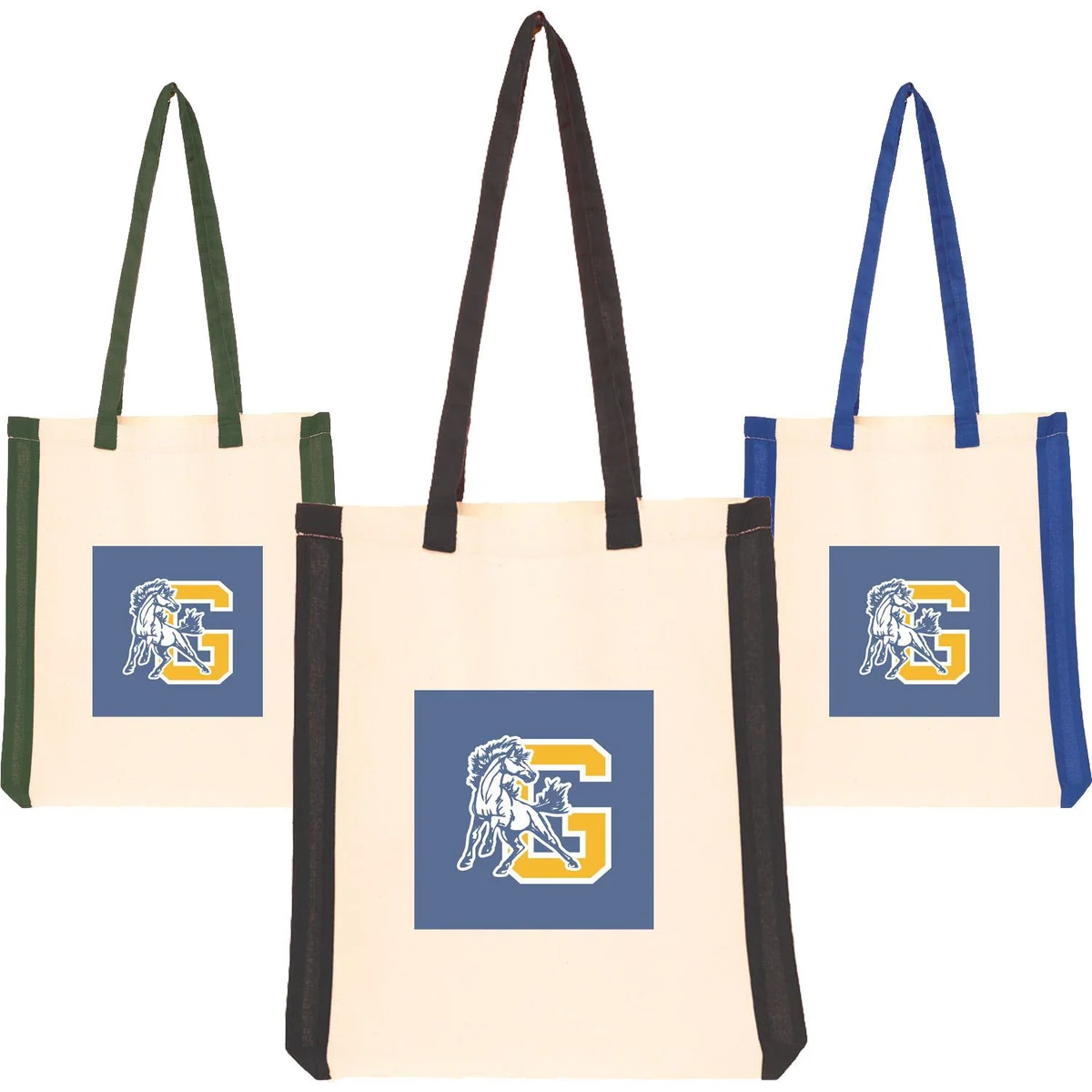 Stripes Style Shopping Cotton Tote Bag 1