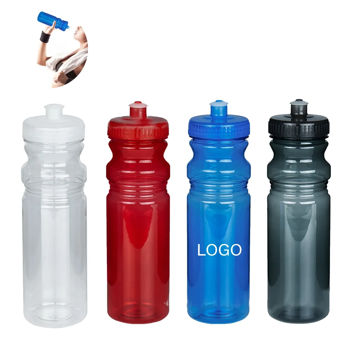 22 oz Push Cap Bike Water Bottle-Minimum 1000piece 1