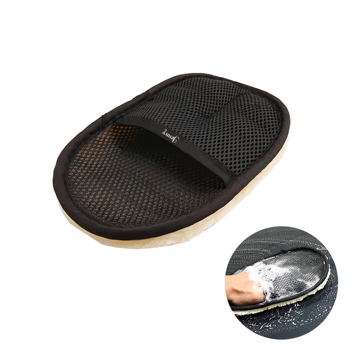 Premium Double-Sided Faux Wool Car Cleaning Glove 1