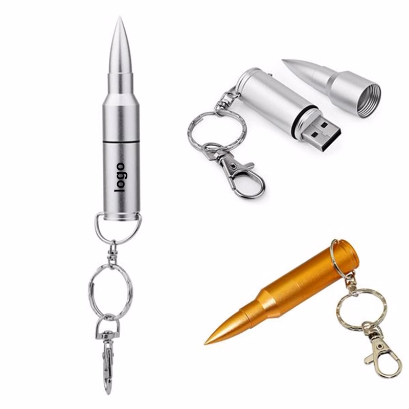 Bullet 16G Usb Flash Drive Keychain