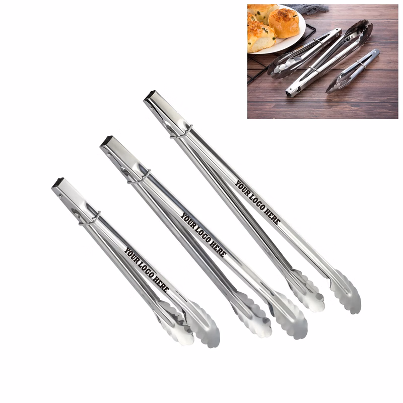 BBQ Grilling Stainless Steel Food Tongs MOQ50