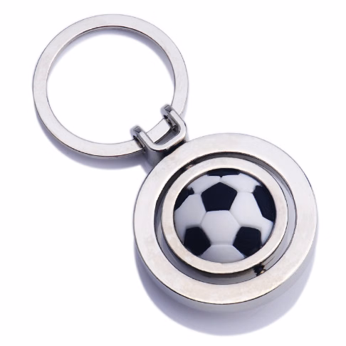 Metal Keychain with Rotate Ball