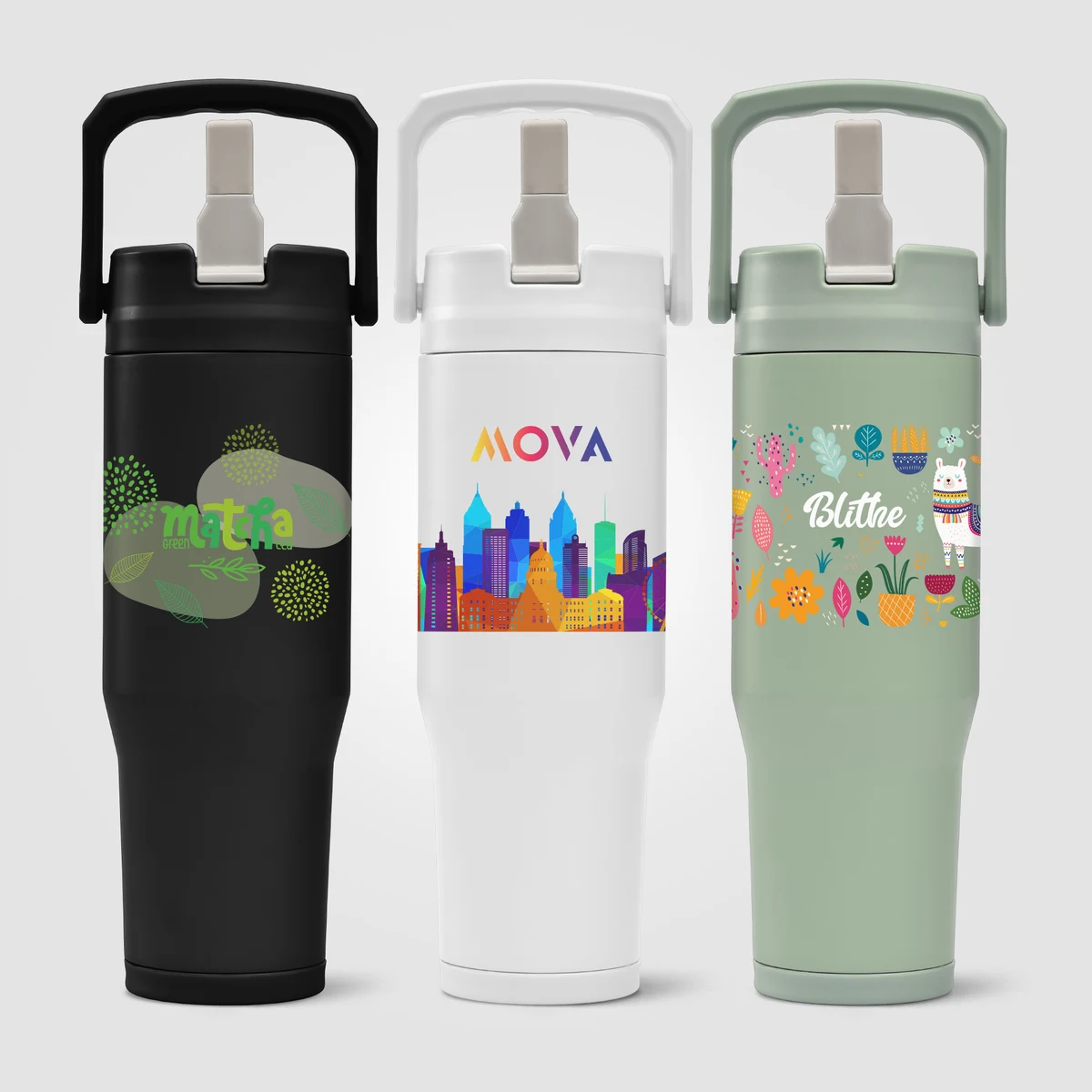 Polar Duo - 32 oz. Double-Wall Recycled Stainless Steel Tumbler with Storage Base 1