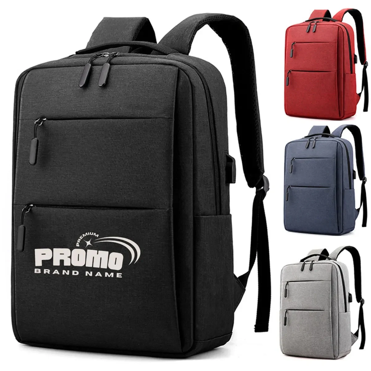 15.6-inch Durable USB Charging Port Backpack Laptop Bag 1