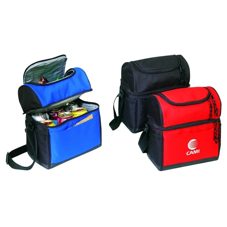 Cooler Lunch Bag with Leather Like Bottom 1