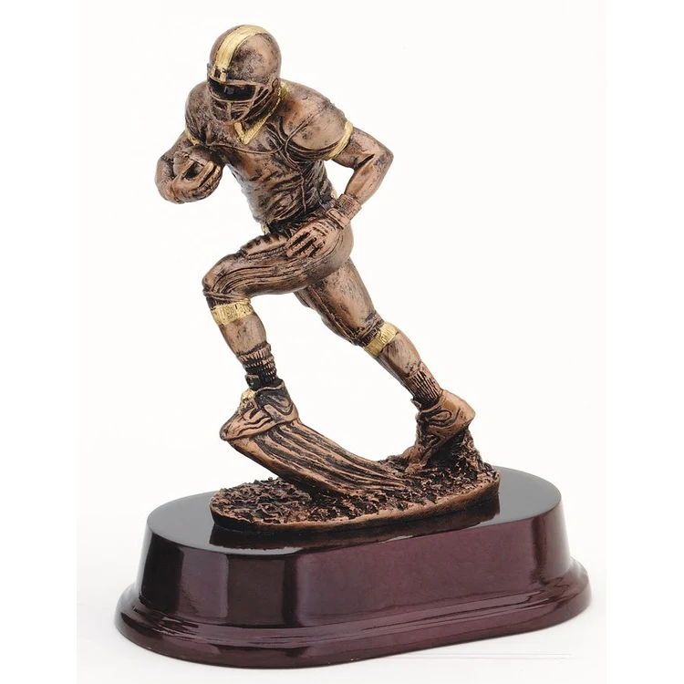7" Tall Football Runner Figure Award Bronze 1