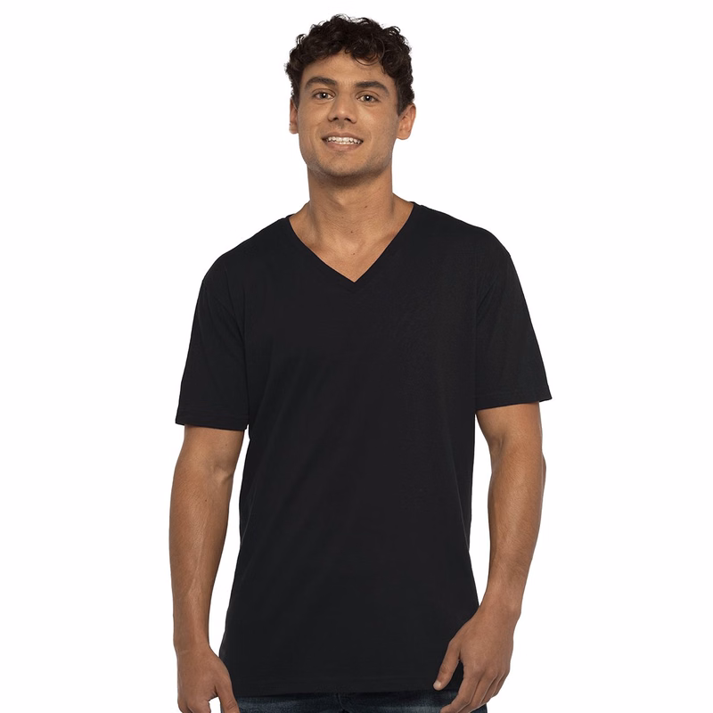 Unisex Cotton V-Neck Tee - 3200
