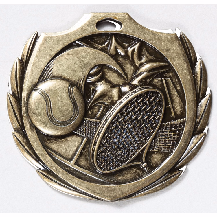 Tennis Burst Medal 2 1/4"