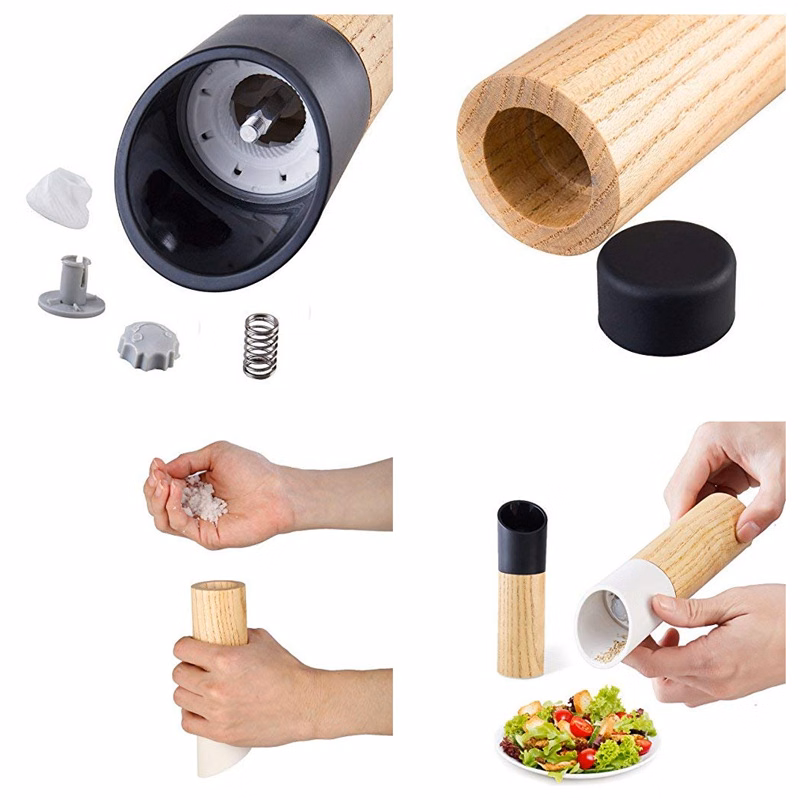 Wood Salt and Pepper Grinder