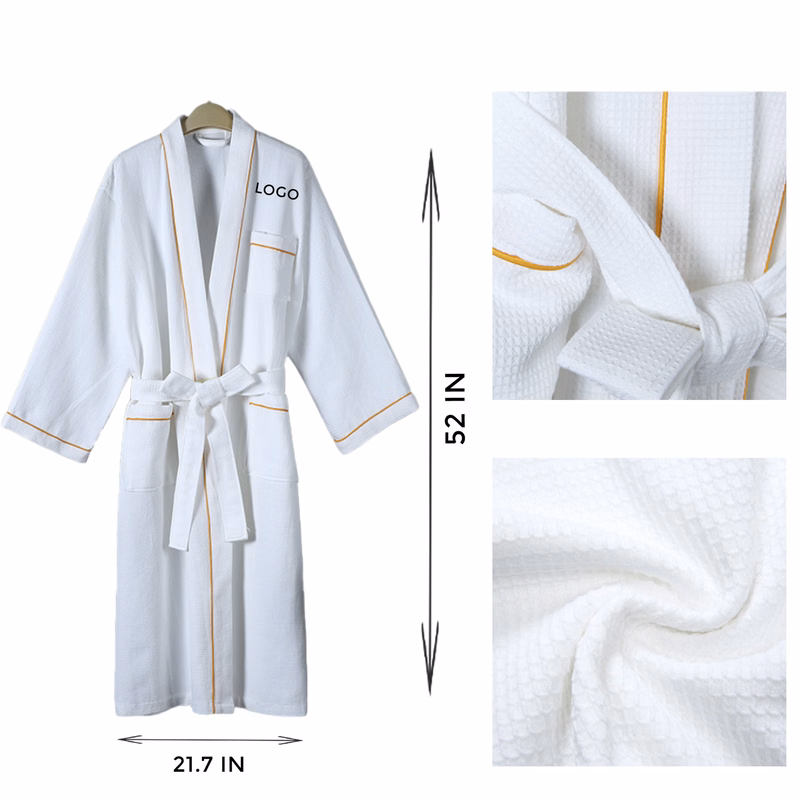 MOQ 10 PCS Absorbent Cotton Bathrobe