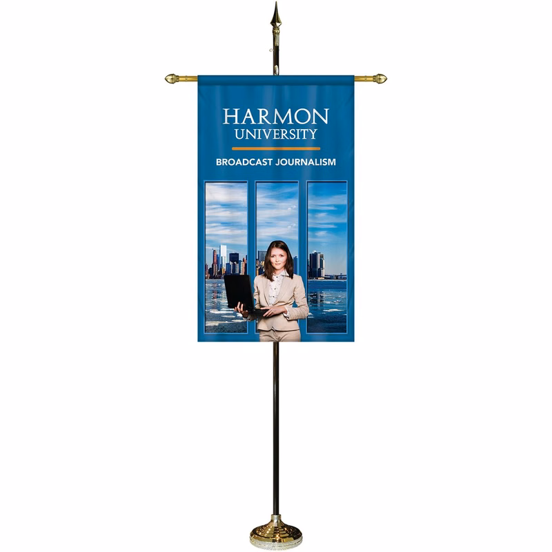30" x 48" Premium Gonfalon 8' Kit / Straight Cut