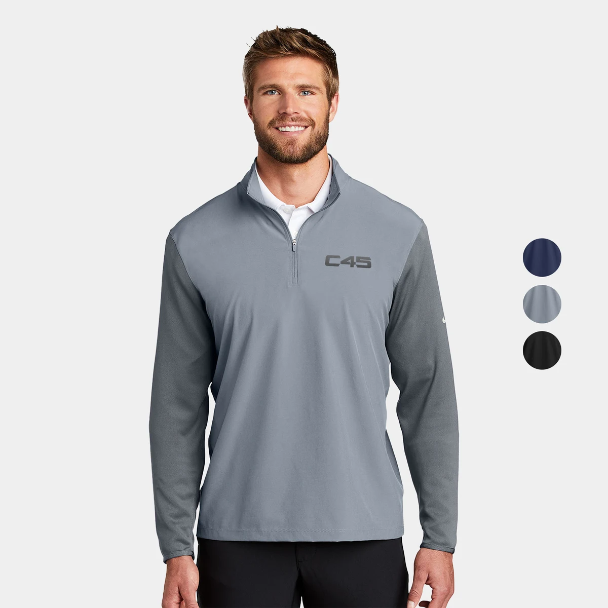 Nike Dri-FIT Fabric Mix 1/2-Zip Cover-Up 4.7 oz. Jacket 1