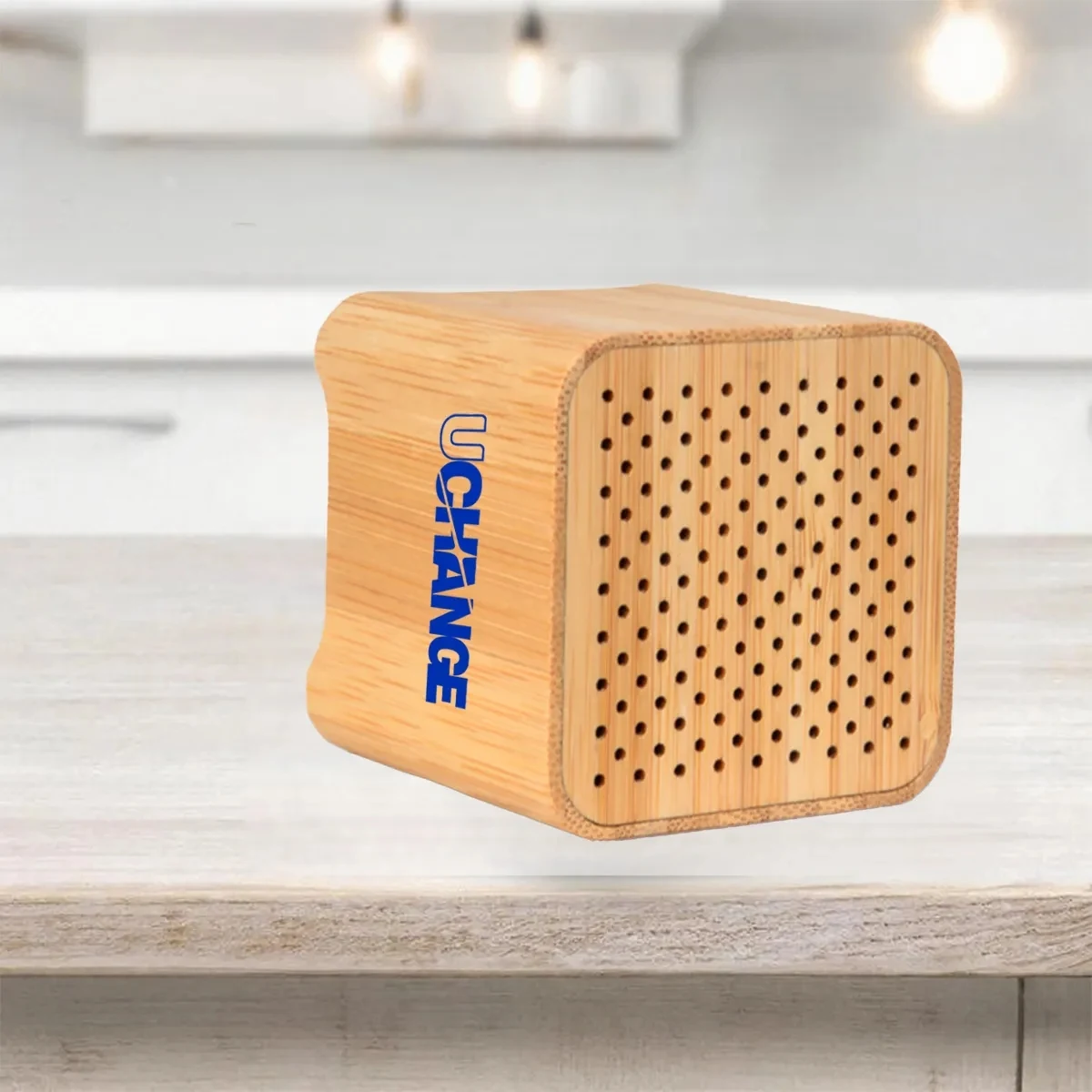 Eco-Friendly Bamboo Wood Cube Bluetooth Wireless Speaker 1