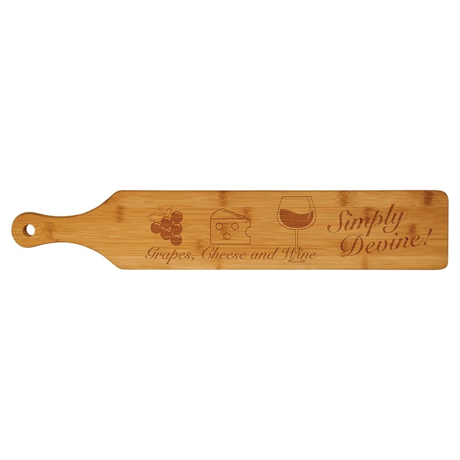 4" x 22" Multi Brown Bamboo Paddle 1