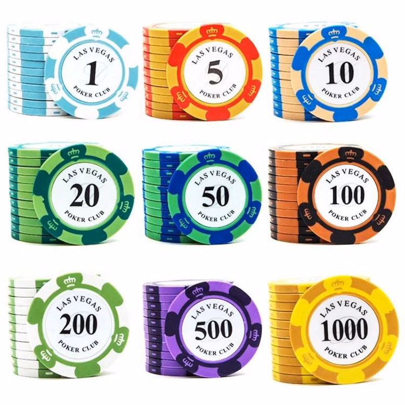 MOQ100PCS Custom Logo The Art of Plastic Poker Chip Stacking