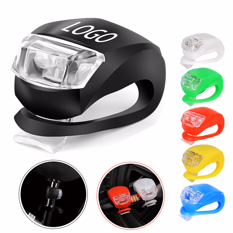 Silicone Safety LED Flash Bike Light MOQ 100PCS