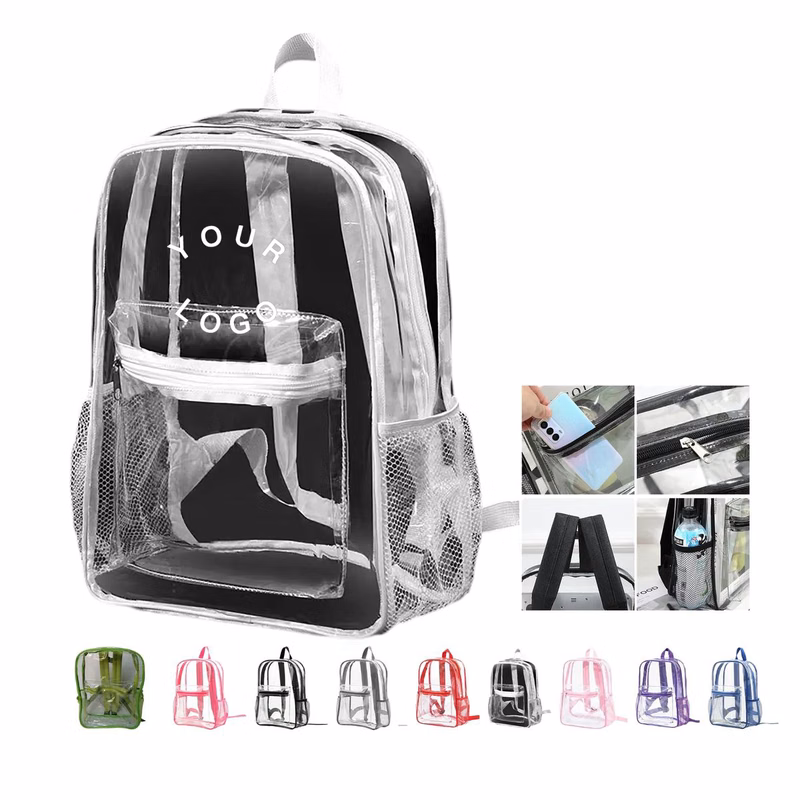 Clear Backpack Waterproof PVC 15 Inch