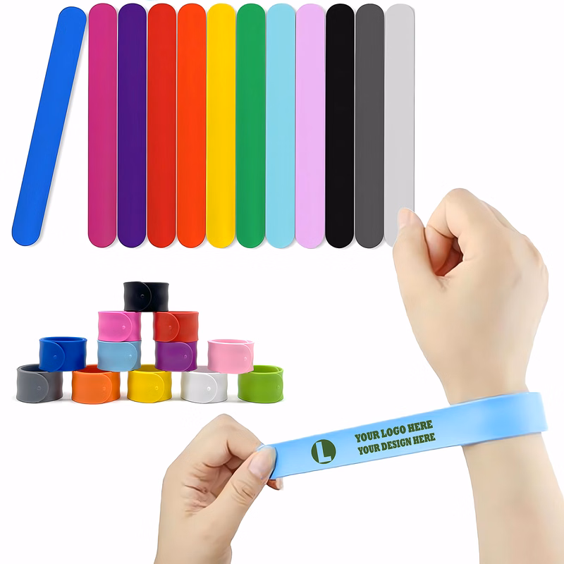 Customizable Silicone Snap Circle Wristband