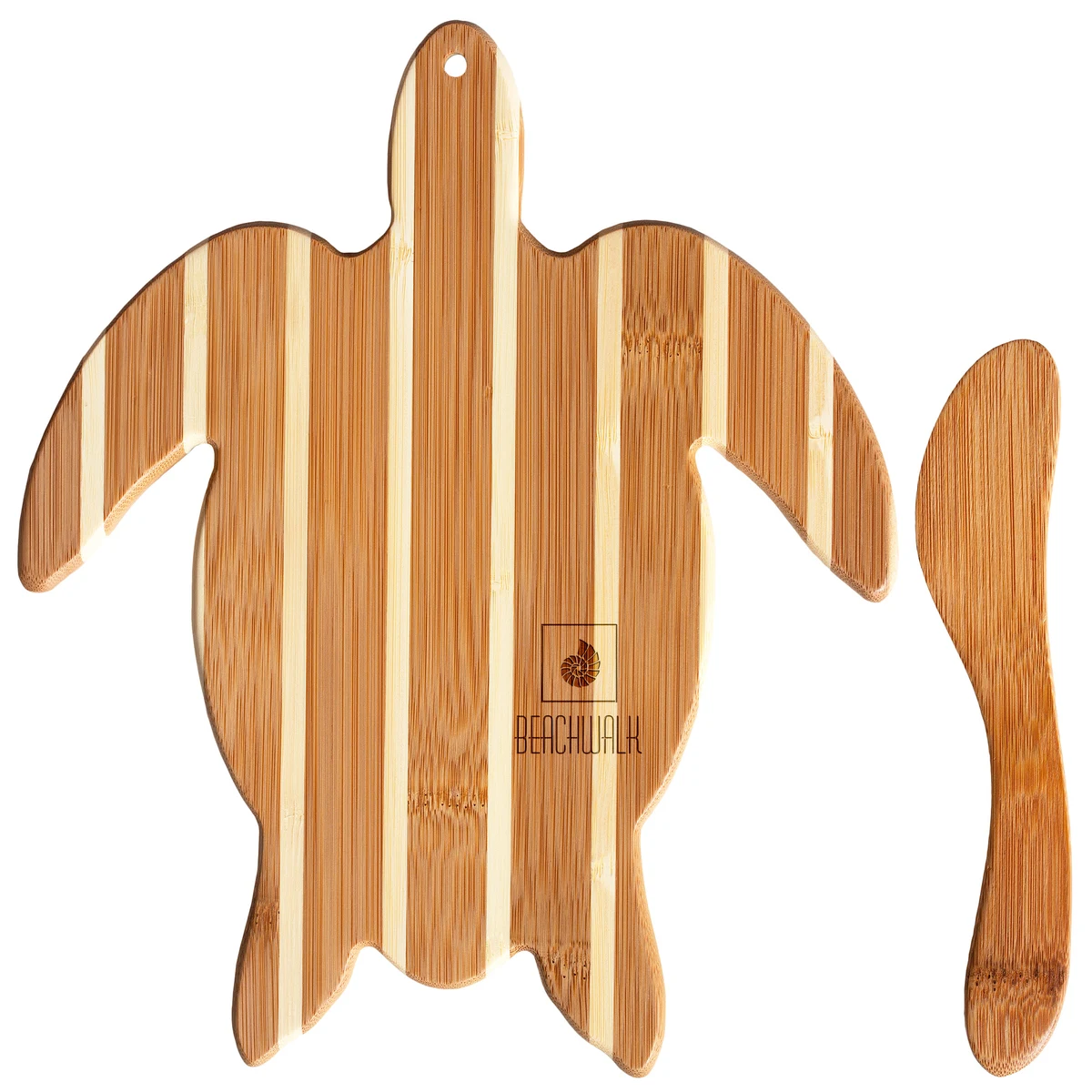 Sea Turtle Charcuterie Board with Spreader Knife Gift Set 1